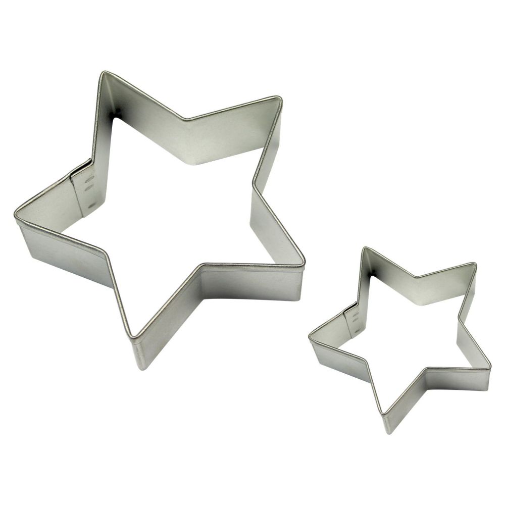 Set of Christmas cookie cutters - PME - Star, 2 pcs.