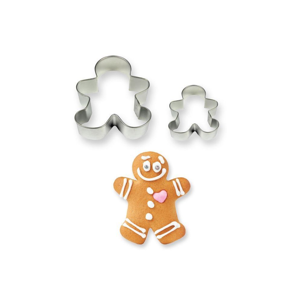 Zestaw foremek do ciastek, świąteczne - PME - Gingerbread Man, 2 szt.