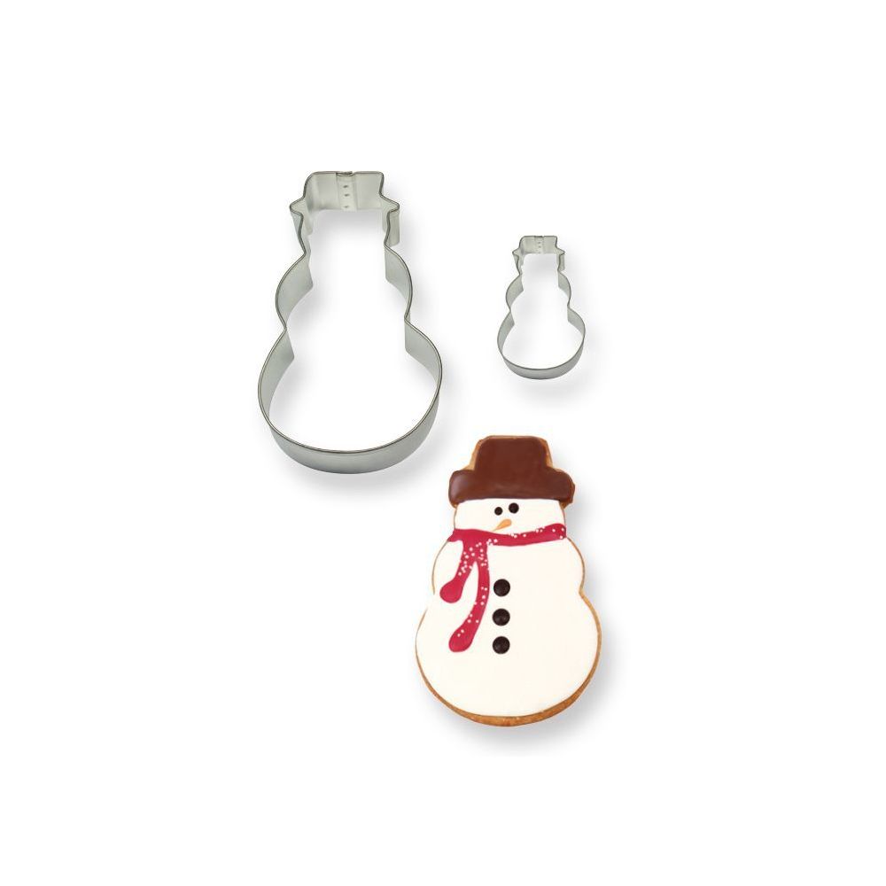 Set of Christmas cookie cutters - PME - Snowman, 2 pcs.