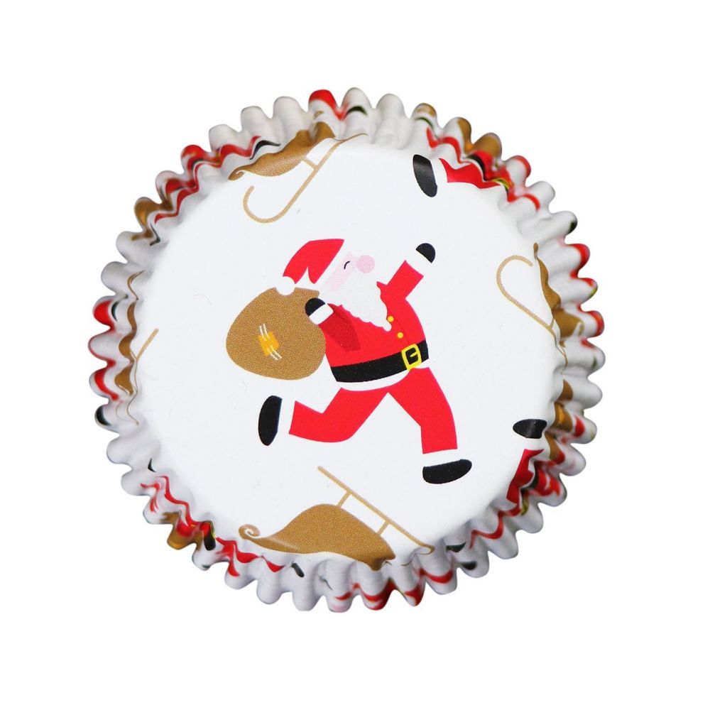 Christmas muffin cases - PME - Christmas Santa, 30 pcs.