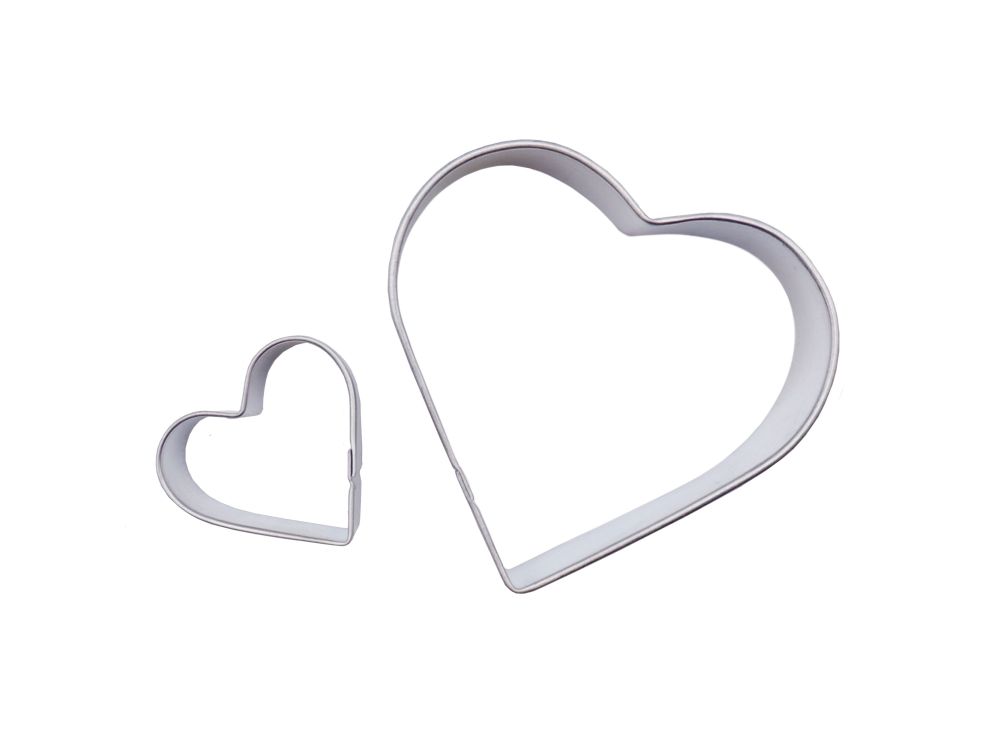 Set of cookie cutters - PME - hearts, 2 pcs.