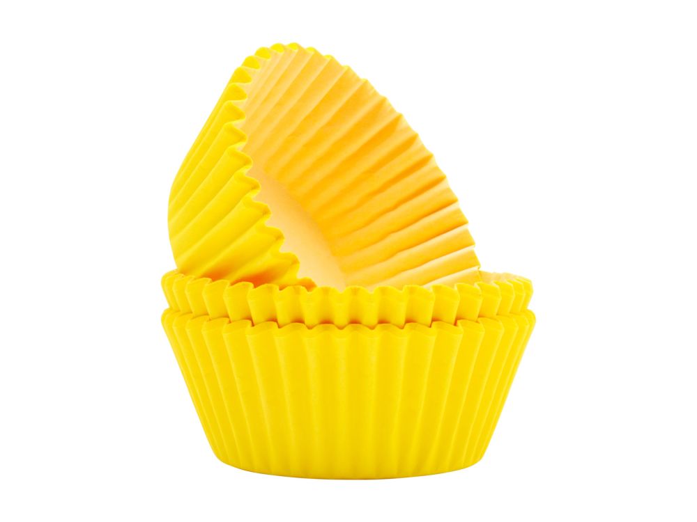 Papilotki do muffinek - PME -  żółte, 60 szt.