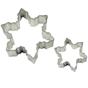 Set of cookie cutters - PME - Snowflakes, 2 pcs.