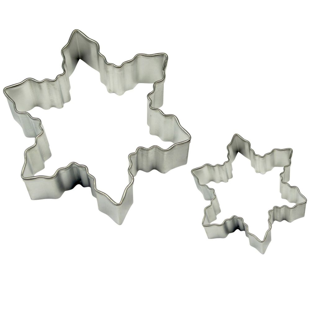 Set of cookie cutters - PME - Snowflakes, 2 pcs.