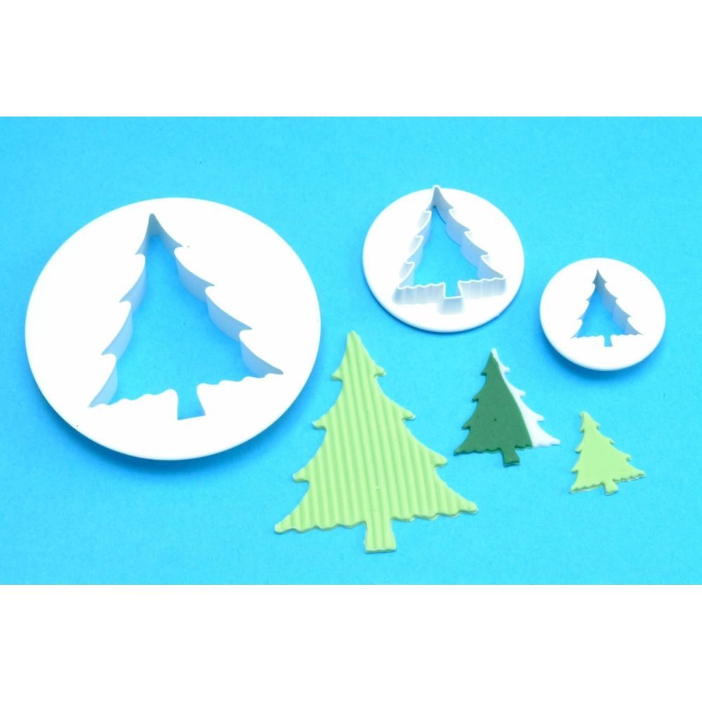 Set of cookie cutters - PME - Christmas trees, 3 pcs.