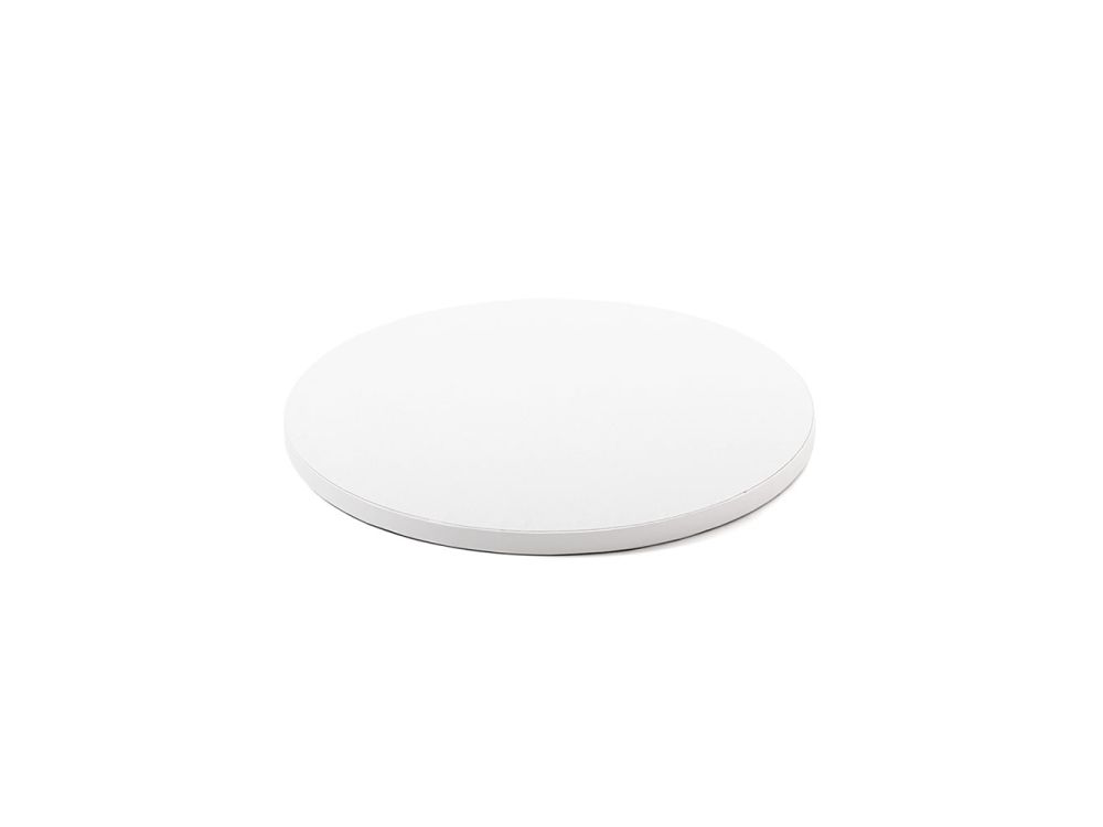 Cake board, round - Decora - thick, white, 25 cm