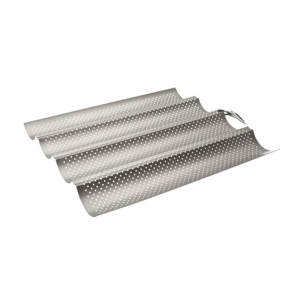Perforated tray for baking 4 baguettes - Ibili - 38 cm