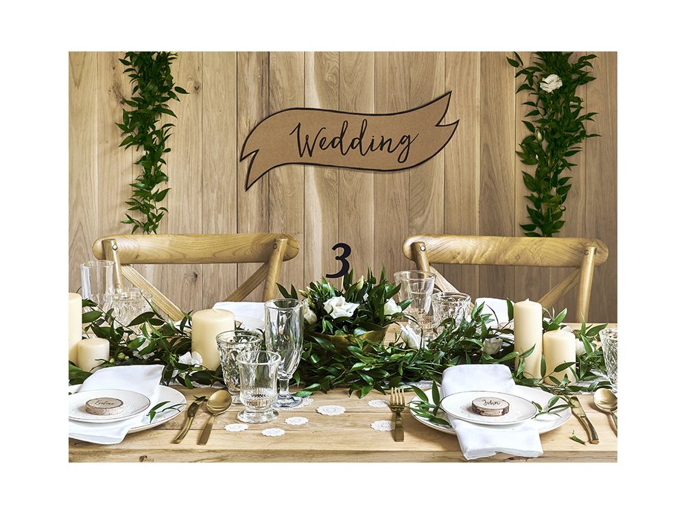 Toppery urodzinowe na tort - PartyDeco - cyferki, czarne, 11 szt.