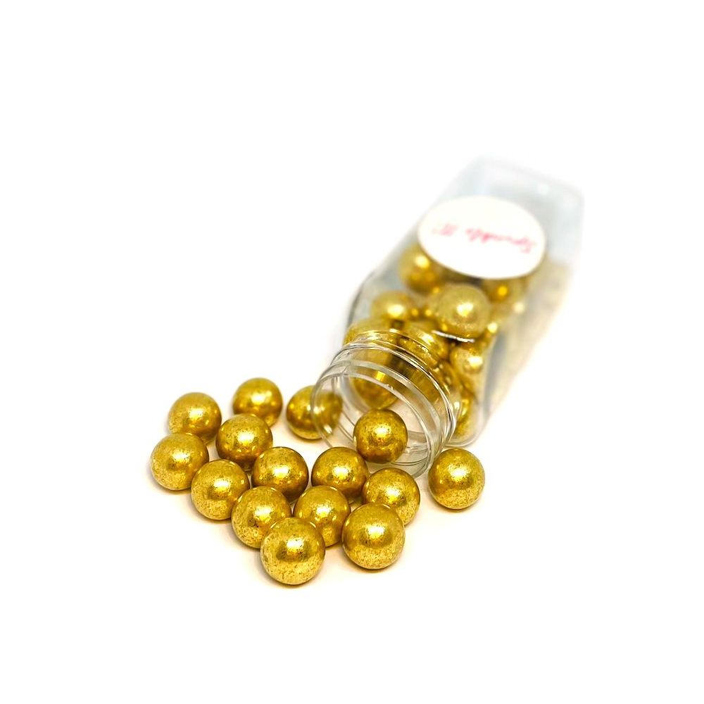 Sugar Sprinkle pearls - Sprinkle It! - Gold Bubbles, 100 g