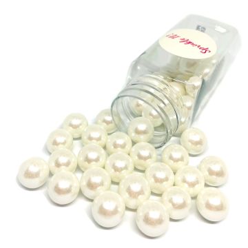 Sugar Sprinkle pearls - Sprinkle It! - White Bubbles, 100 g