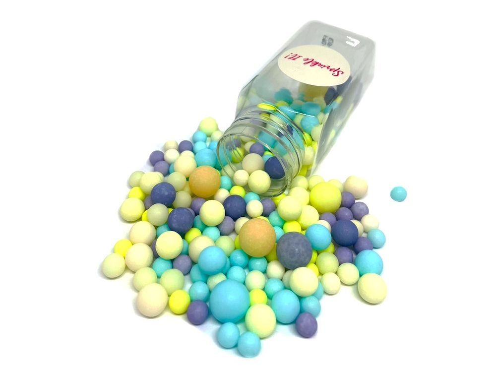 Sugar Sprinkle pearls - Sprinkle It! - Pastel Bubbles Medium, 100 g