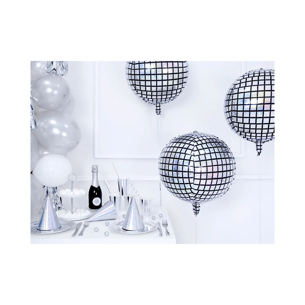 Foil balloon - PartyDeco - Disco Ball, 40 cm