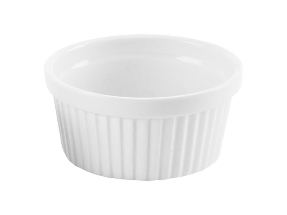 Ceramiczne kokilki do zapiekania - Excellent Houseware - białe, 11 cm, 2 szt.
