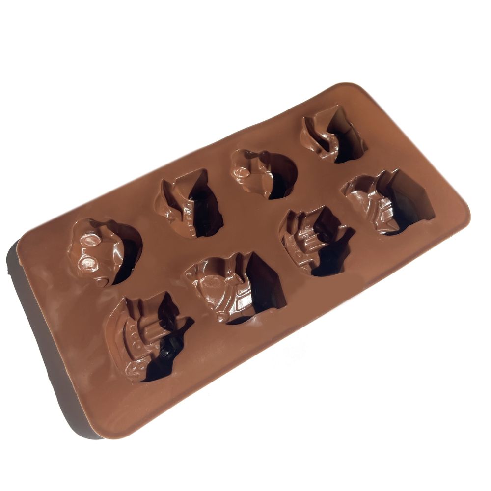 Silicone mold for chocolates - Vehicles, 8 pcs.