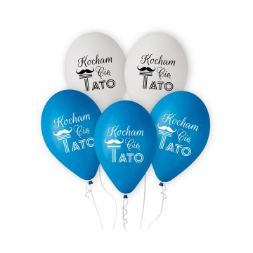 Latex balloons Kocham Cię Tato - GoDan - 5 pcs.