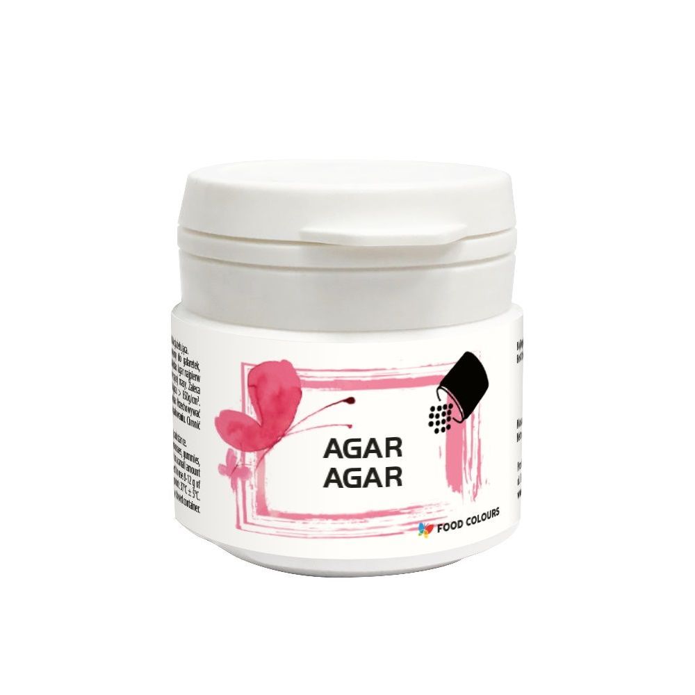 Agar Agar, vegetable gelling agent - Food Colours - 20 g