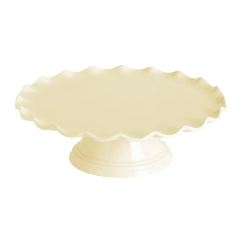 Cake Stand, wave - A Little Lovely Company - vanilla cream, 27.5 cm