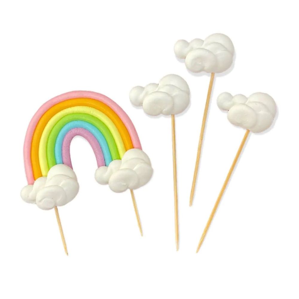 Sugar decorations for cake - Slado - Rainbow Set