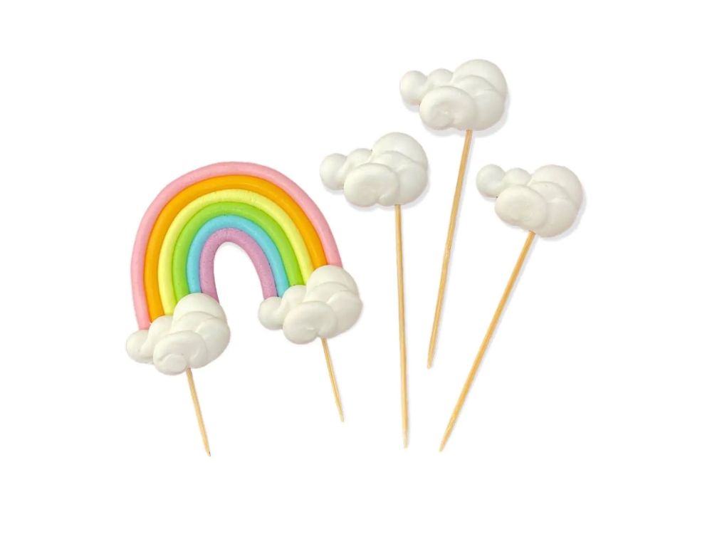 Sugar decorations for cake - Slado - Rainbow Set
