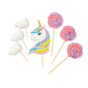 Sugar decorations for cake - Slado - Unicorn Set