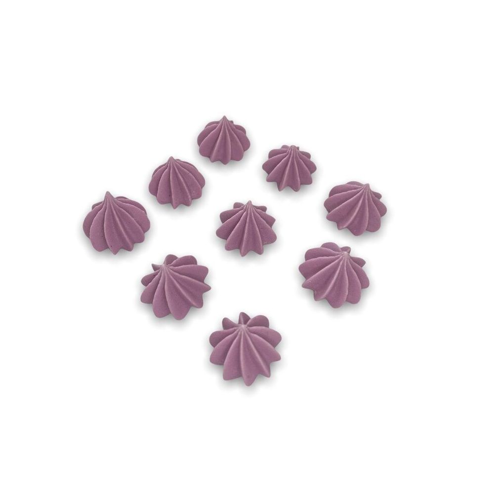 Sugar decorations for cake Mini Meringues - Slado - violet, 9 pcs.