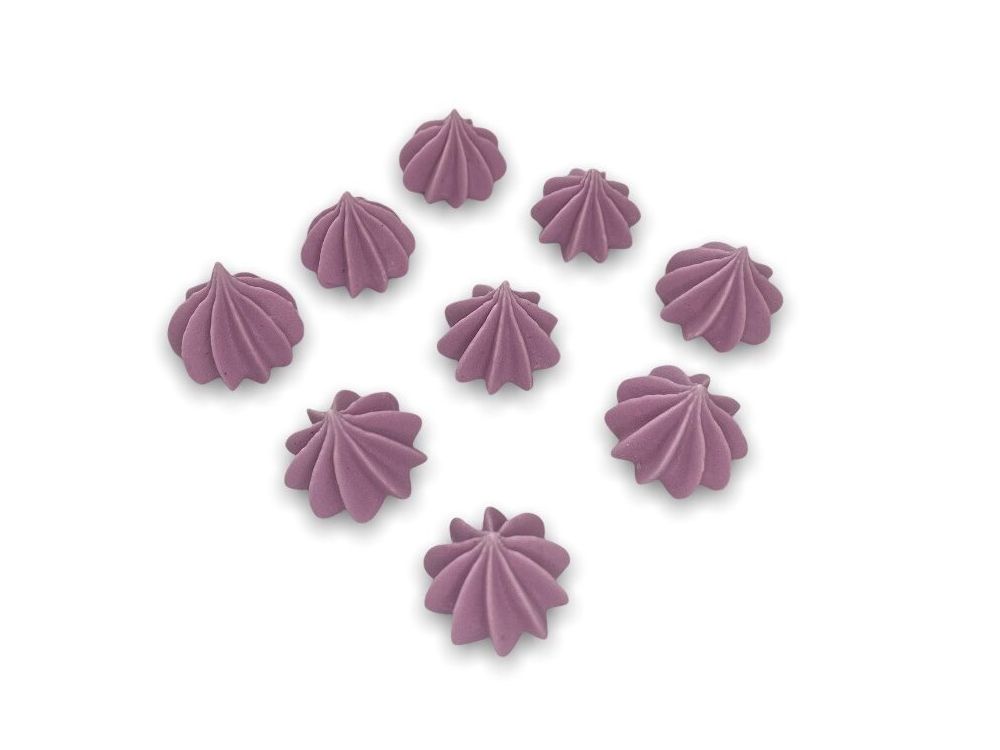 Sugar decorations for cake Mini Meringues - Slado - violet, 9 pcs.
