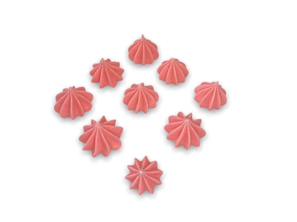 Sugar decorations for cake Mini Meringues - Slado - pink, 9 pcs.