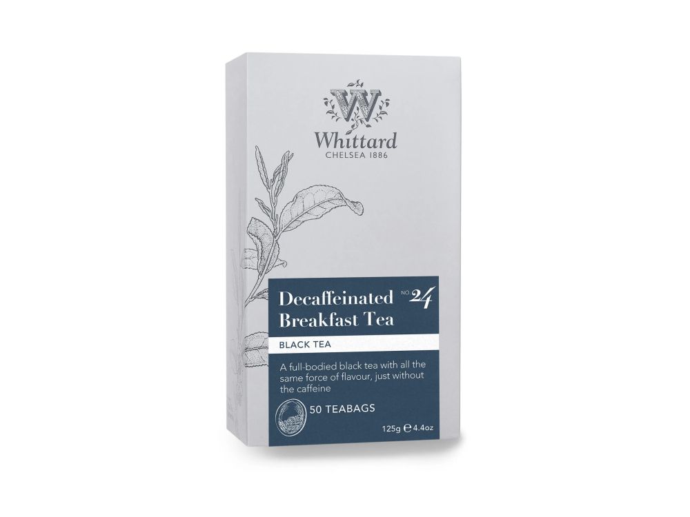 Herbata czarna, bezkofeinowa - Whittard - Breakfast Tea, 50 szt.