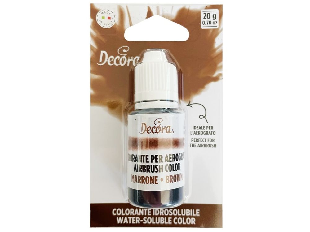 Liquid dye for airbrush - Decora - brown, 20 g