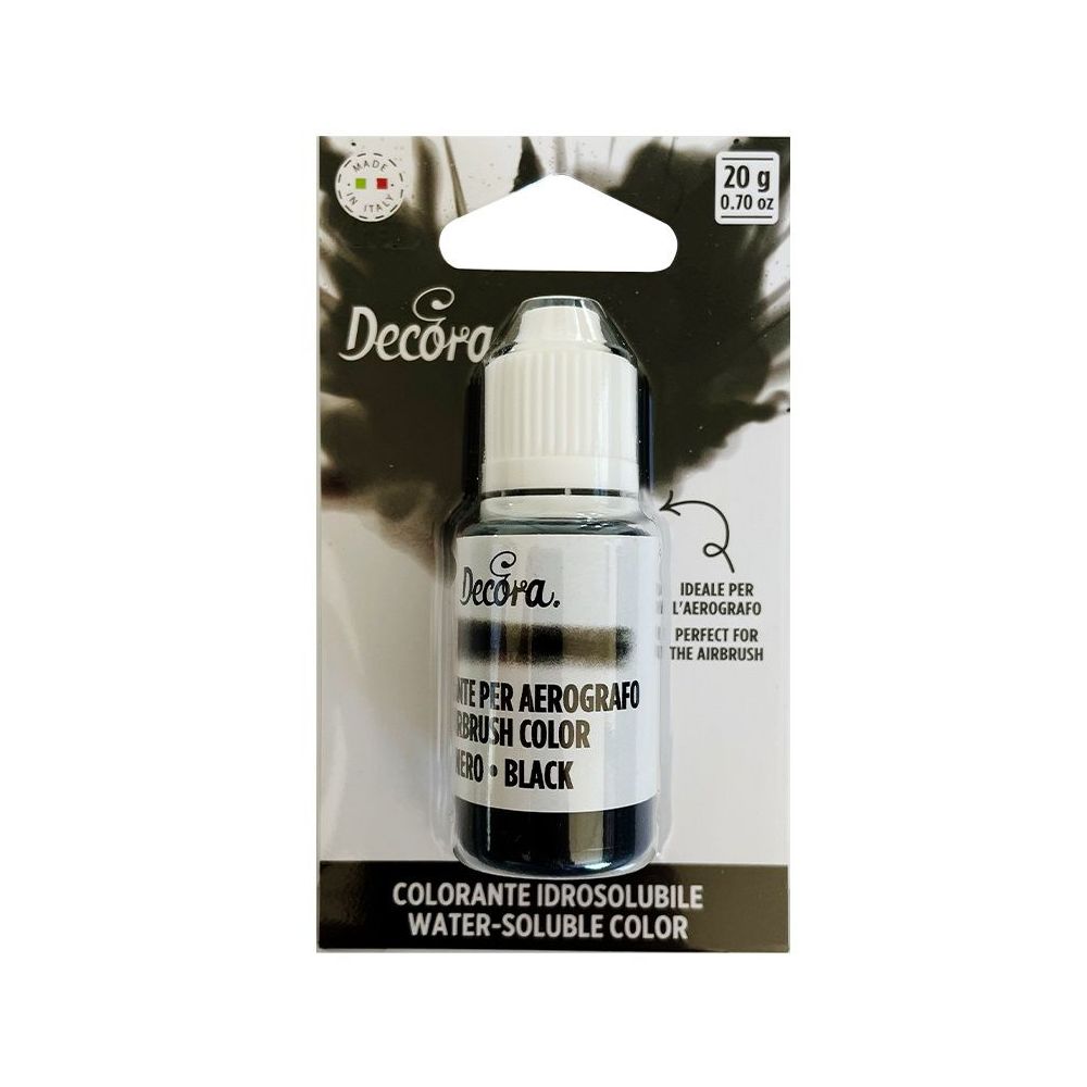 Liquid dye for airbrush - Decora - black, 20 g