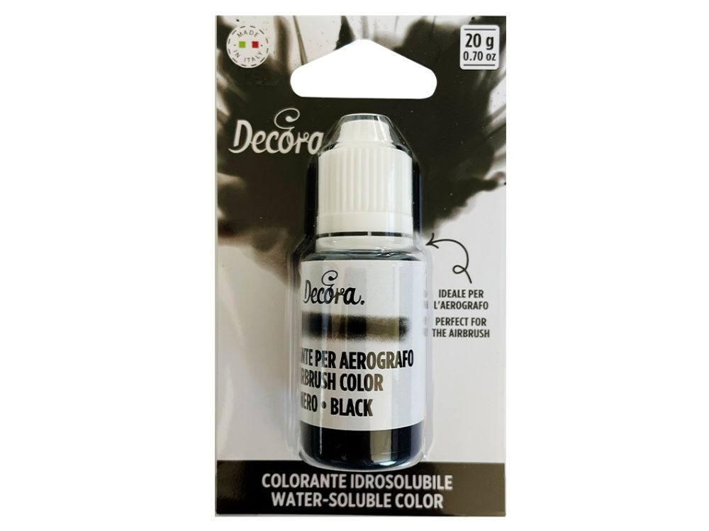 Liquid dye for airbrush - Decora - black, 20 g