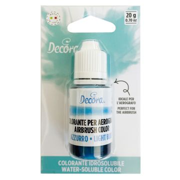 Liquid dye for airbrush - Decora - light blue, 20 g
