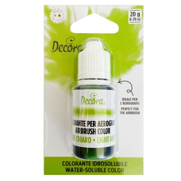 Liquid dye for airbrush - Decora - light green, 20 g