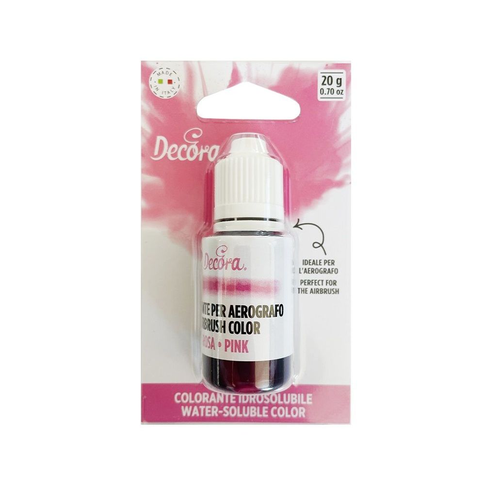 Liquid dye for airbrush - Decora - rosa, 20 g
