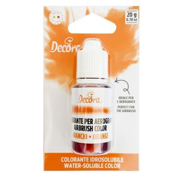 Liquid dye for airbrush - Decora - orange, 20 g