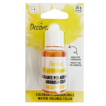 Liquid dye for airbrush - Decora - yellow, 20 g