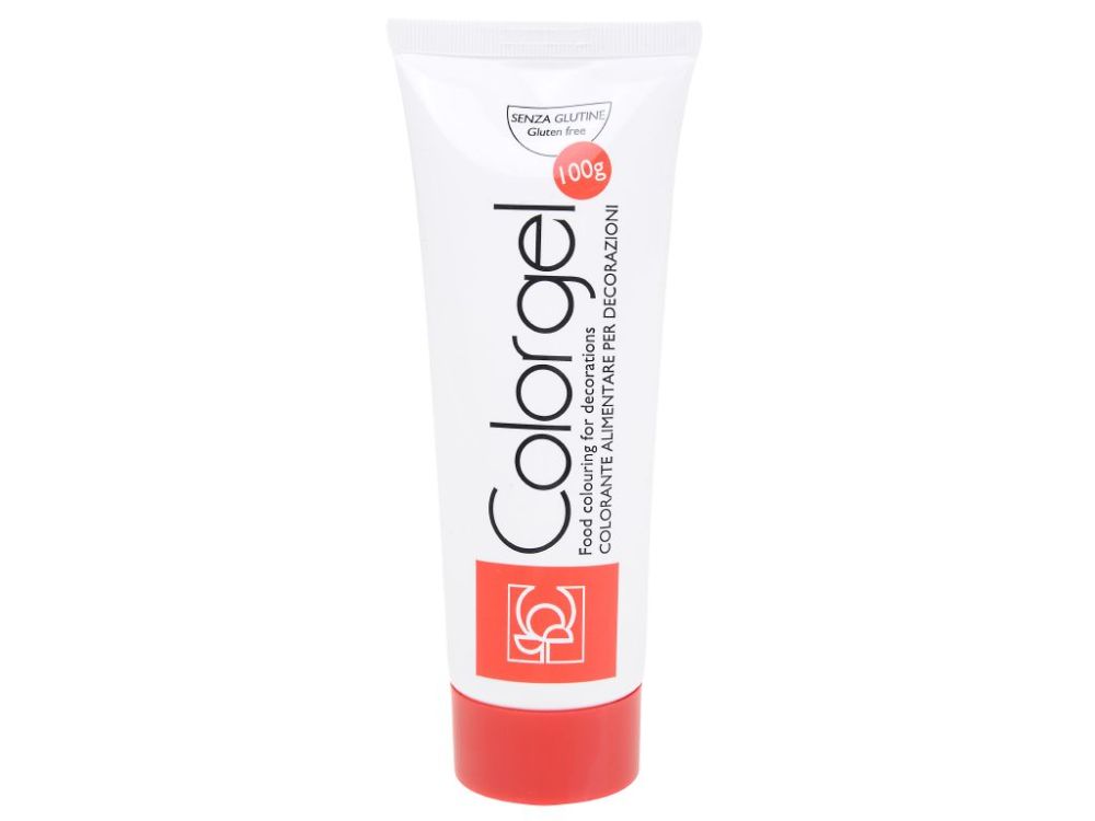 Color gel in tube - Modecor - cherry red, 100 g