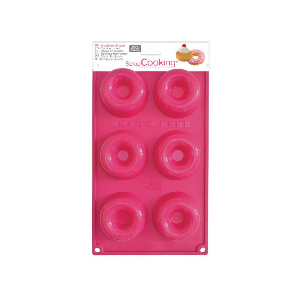 Silicone mold for donuts - ScrapCooking - 6 pcs.