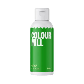 Oil dye for fatty masses - Color Mill - green, 100 ml