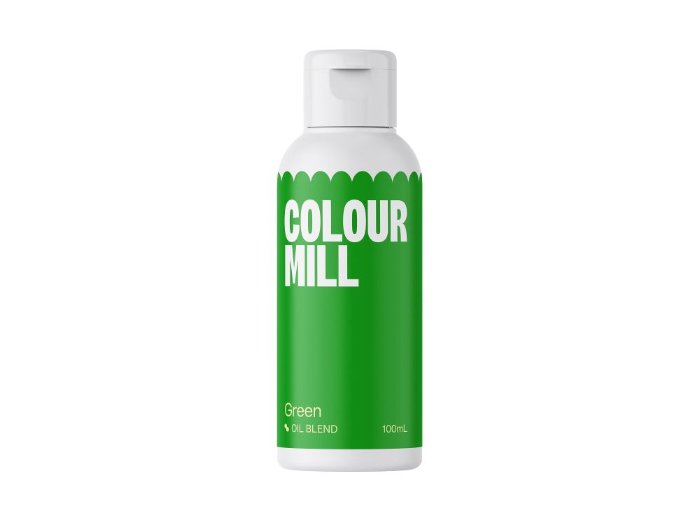 Barwnik olejowy do mas tłustych - Colour Mill - Green, 100 ml