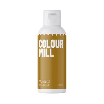 Barwnik olejowy do mas tłustych - Colour Mill - Mustard, 100 ml