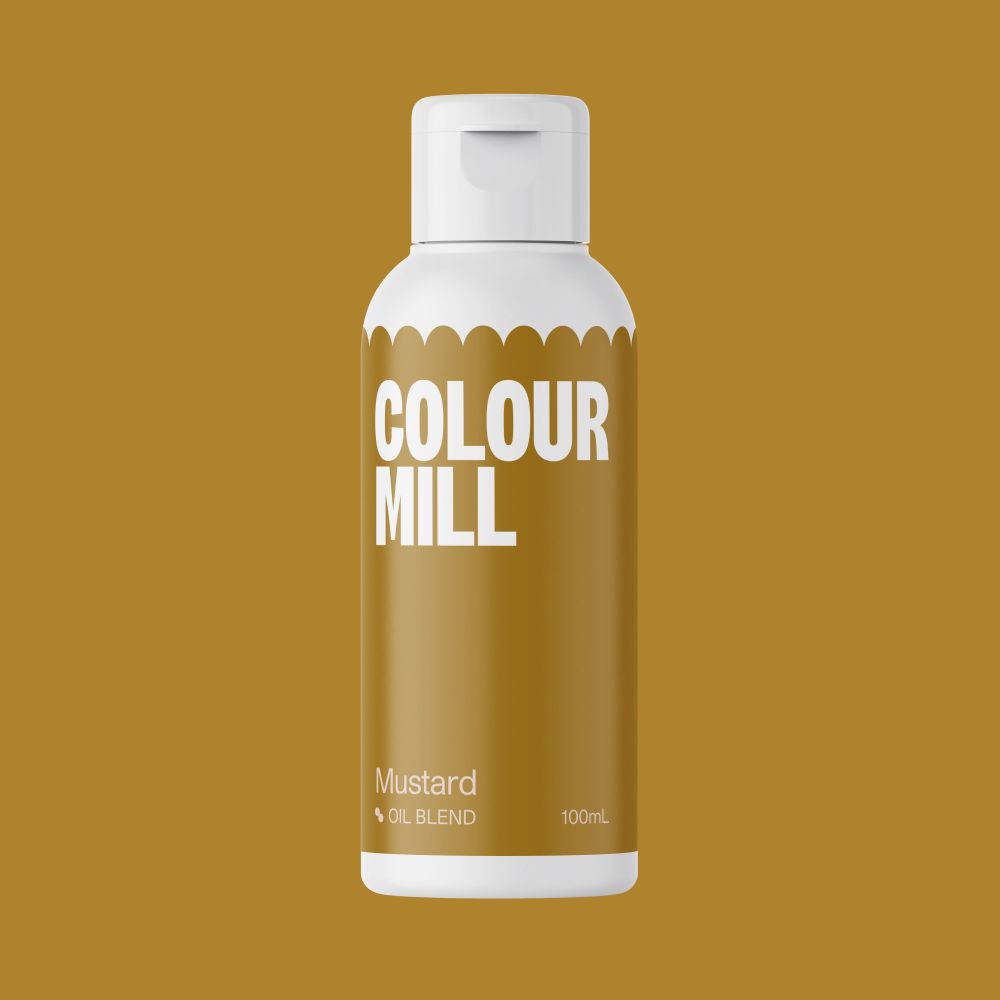 Barwnik olejowy do mas tłustych - Colour Mill - Mustard, 100 ml