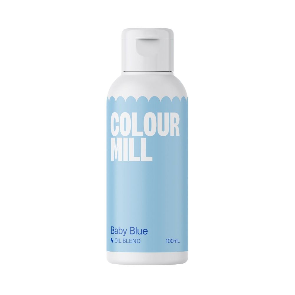 Oil dye for fatty masses - Color Mill - baby blue, 100 ml