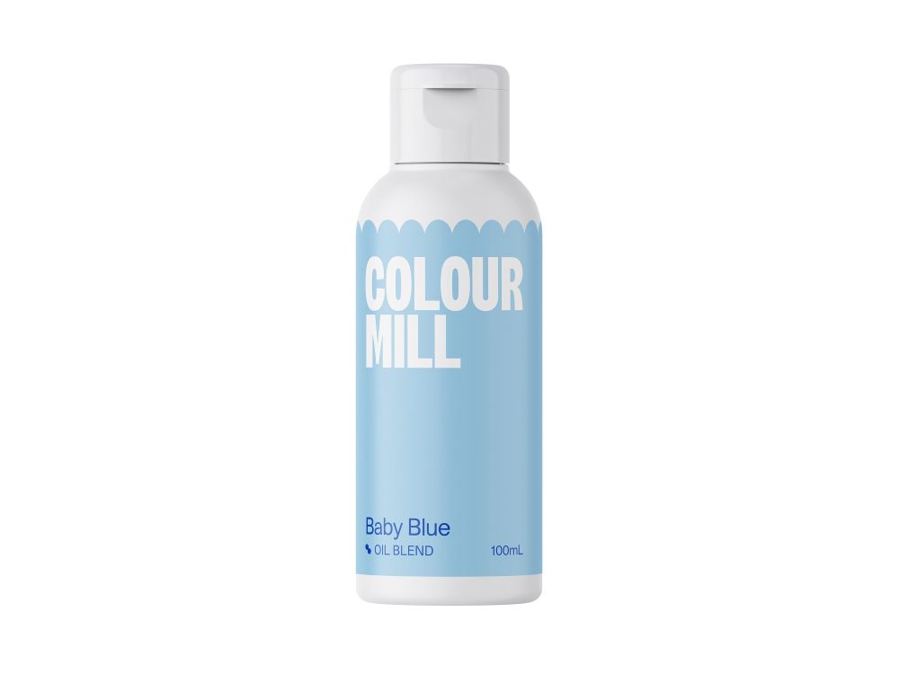 Oil dye for fatty masses - Color Mill - baby blue, 100 ml