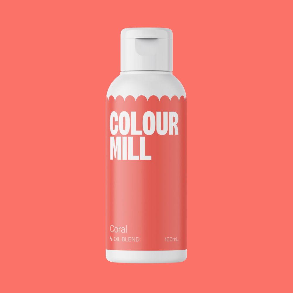 Barwnik olejowy do mas tłustych - Colour Mill - Coral, 100 ml