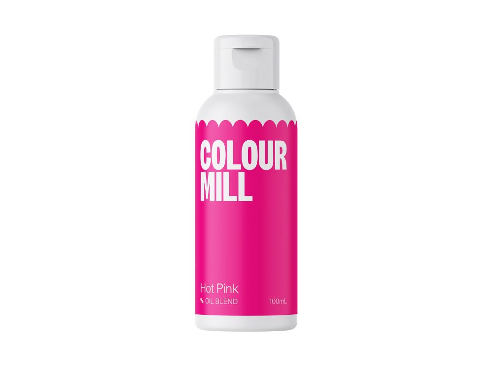 Barwnik olejowy do mas tłustych - Colour Mill - Hot Pink, 100 ml