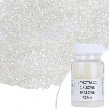 Sugar crystals - white, pearl, 50 g