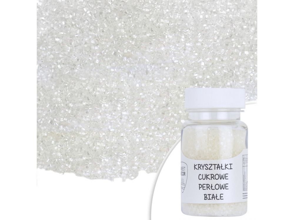 Sugar crystals - white, pearl, 50 g