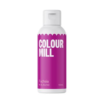 Barwnik olejowy do mas tłustych - Colour Mill - Fuchsia, 100 ml