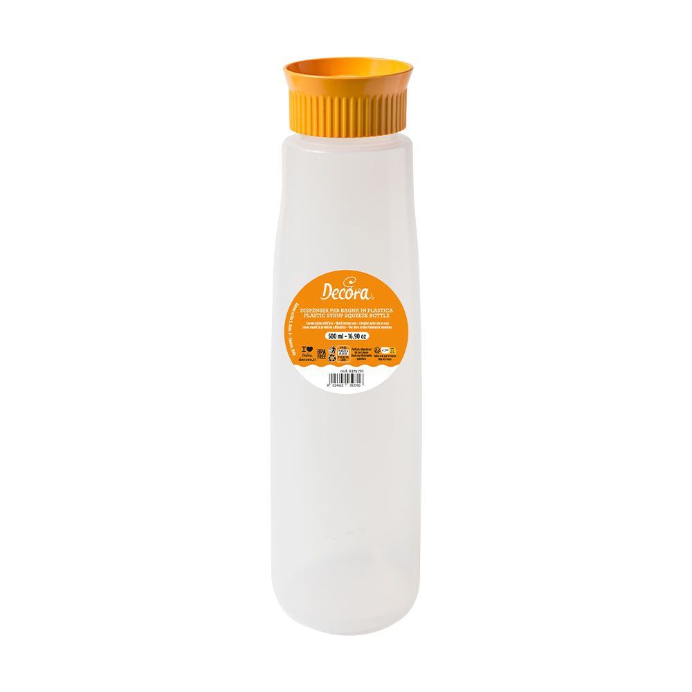 Plastic syrup squeeze bottle - Decora - 500 ml